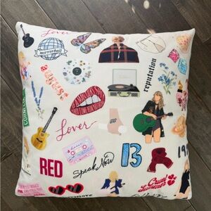 Colorful Swiftie Throw Pillowcase
